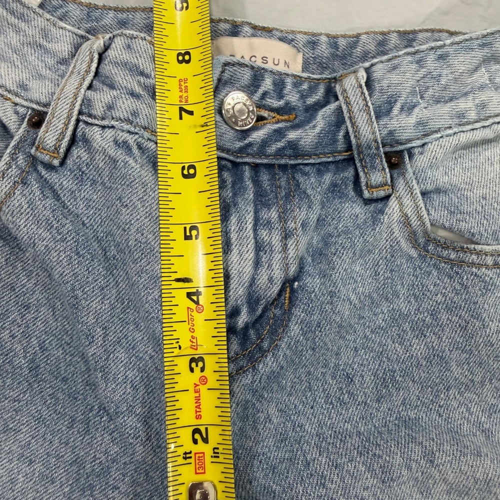 PacSun Casey‎ Low Rise Baggy Jeans Light Wash Distressed Wide Leg Size 23 - Picture 6 of 8